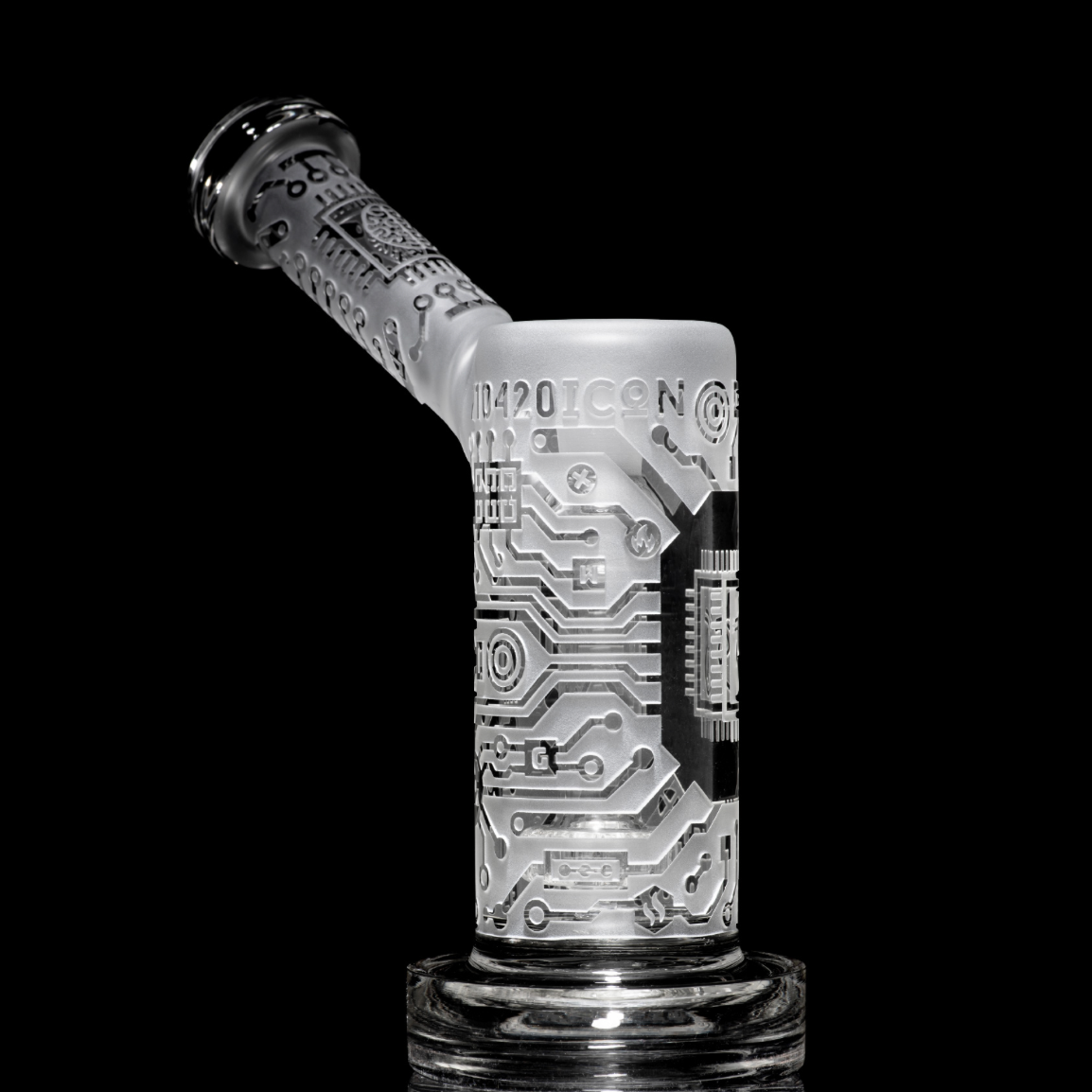 Milkyway Glass Circuitboard 6" Bubbler