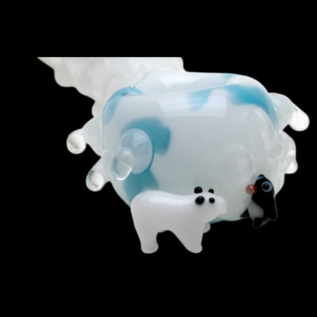 Empire Glassworks Icy Penguins Spoon Pipe