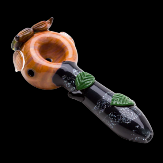 Empire Glassworks Owl Spoon Pipe