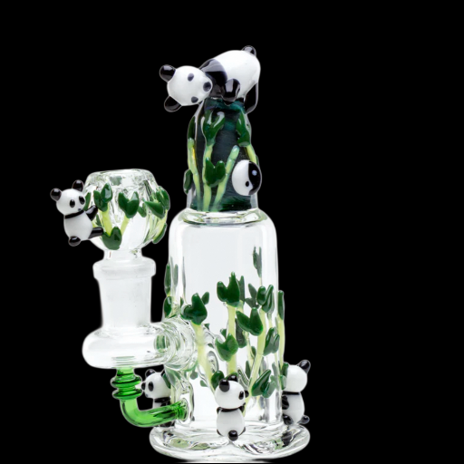 Empire Glassworks Climbing Pandas Water Pipe