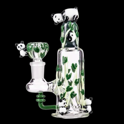 Empire Glassworks Climbing Pandas Water Pipe