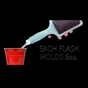 GoPong Party Hair Brush Hidden Flask 8oz