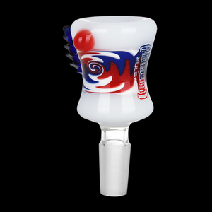 Pulsar x Grateful Dead 14mm Bolt Red White Blue Wig Wag Herb Slide