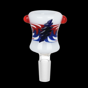 Pulsar x Grateful Dead 14mm Bolt Red White Blue Wig Wag Herb Slide