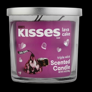 Hershey's Kisses Lava Cake Triple Wick Scented Candle - 14oz
