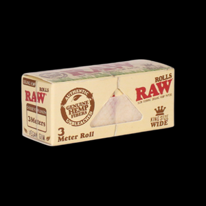 RAW Organic Hemp King Size 3 Meter Roll 3 Pack