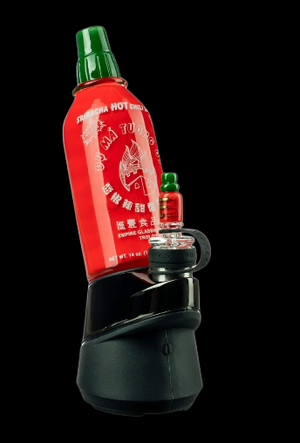 Empire Glassworks Sriracha Bottle Puffco Peak Glass Attachment