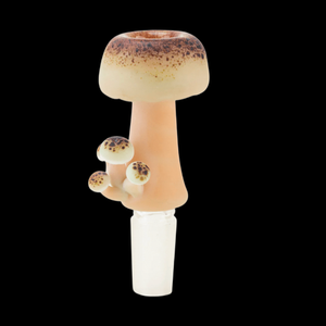 Empire Glassworks Mushroom Glow in the Dark Bowl Piece