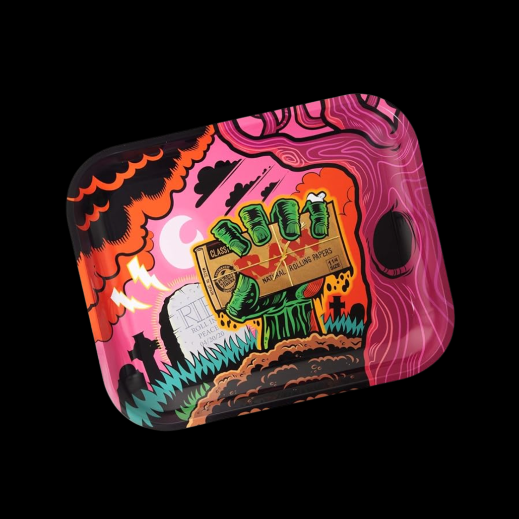 RAW Zombie Halloween Rolling Tray