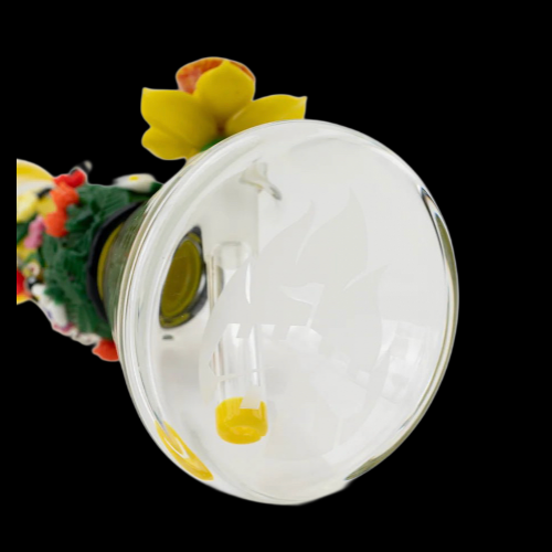 Empire Glassworks 8" Sunshine Garden Baby Beaker