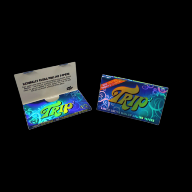 Trip2 Clear Cellulose Rolling Papers Pack of 3