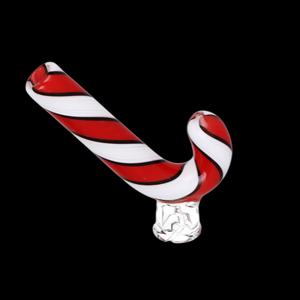 Candy Cane Glass Mouthpiece Attachment for Puffco Pivot
