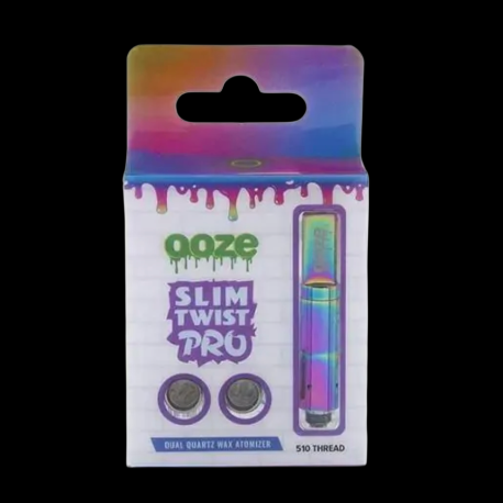 Ooze Slim Twist Pro Dual Quartz Wax Atomizer