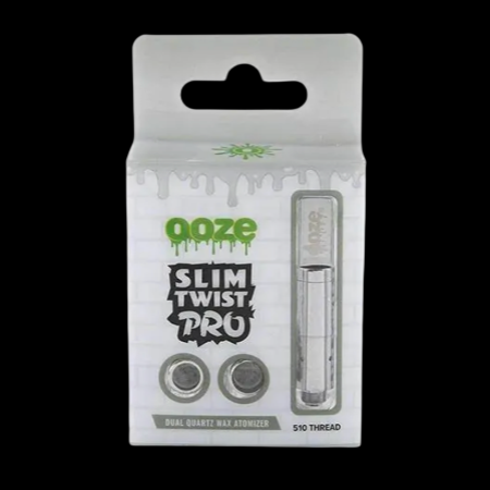 Ooze Slim Twist Pro Dual Quartz Wax Atomizer