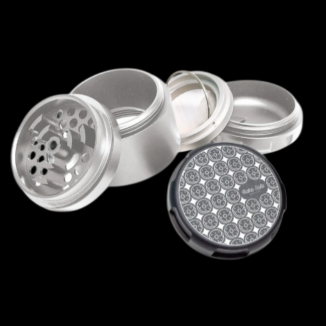 Bake Sale Donut Pattern 5 pc 63mm Aluminum Grinder