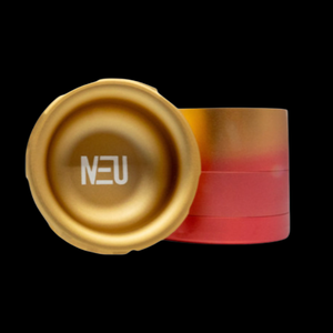 Neu 4 Piece Aluminum Grinder With Ashtray & Storage Top - 63 mm