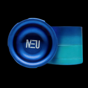 Neu 4 Piece Aluminum Grinder With Ashtray & Storage Top - 63 mm