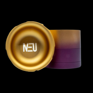 Neu 4 Piece Aluminum Grinder With Ashtray & Storage Top - 63 mm