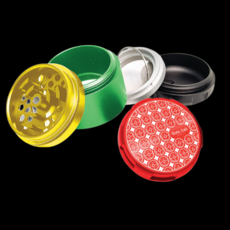 Bake Sale Donut Pattern 5 pc 63mm Aluminum Grinder