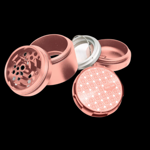 Bake Sale Donut Pattern 5 pc 63mm Aluminum Grinder