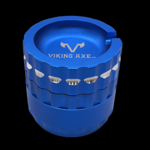 VIKING AXE 2.5" 63mm Aluminum 4 Piece Grinder Ashtray Top