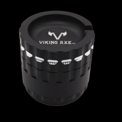 VIKING AXE 2.5" 63mm Aluminum 4 Piece Grinder Ashtray Top