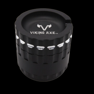 VIKING AXE 2.5" 63mm Aluminum 4 Piece Grinder Ashtray Top