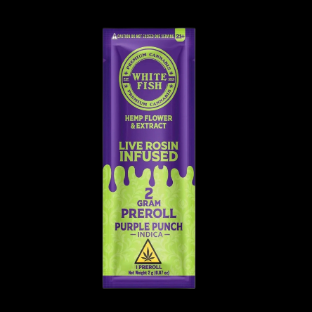 White Fish Live Rosin THC-P Infused Pre-Roll - 2 Grams