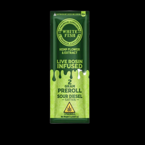 White Fish Live Rosin THC-P Infused Pre-Roll - 2 Grams