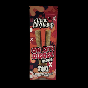 Viva La Hemp THC Premium Flower 2 Gram Pre-Rolls
