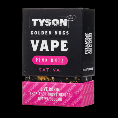 Tyson 2.0 Golden Nugs Live Resin Disposable 3 Grams