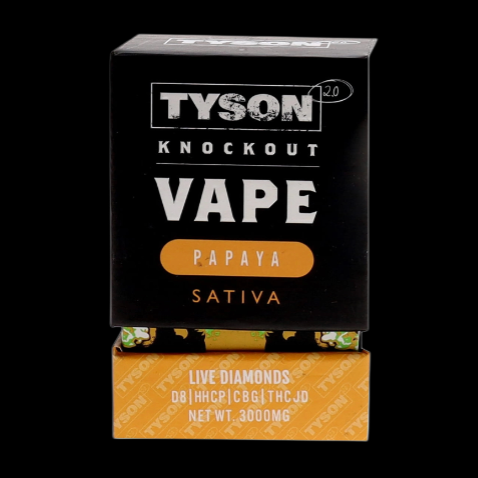 Tyson 2.0 Golden Nugs Live Resin Disposable 3 Grams