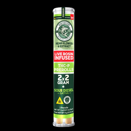 White Fish Live Rosin THC-P 2 Gram Pre-Rolls