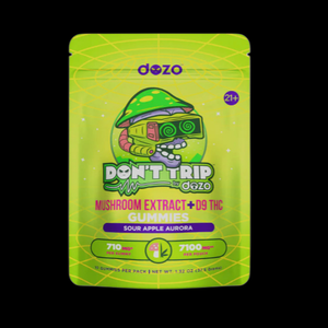 Dozo Don't Trip Mushroom Extract+D9 THC Gummies 7100mg