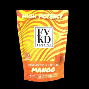 FVKD Exotics High Potency THC-P + D9 + D8 Gummies 6000mg
