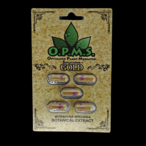 O.P.M.S Gold Kratom Extract Capsules (2 Ct, 3 Ct, 5 Ct,)