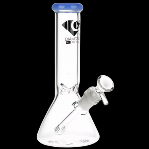 Diamond Glass 8" Inch Classic Beaker Bong