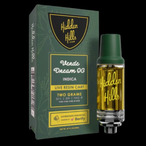 Hidden Hills Live Resin Cartridge 2 Grams