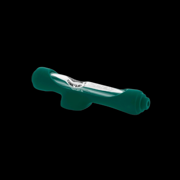 Grav Mini Steamroller With Silicone Skin Hand Pipe