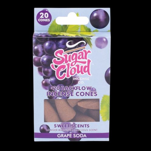 Sugar Cloud Sweet Backflow Incense Cones 20pc