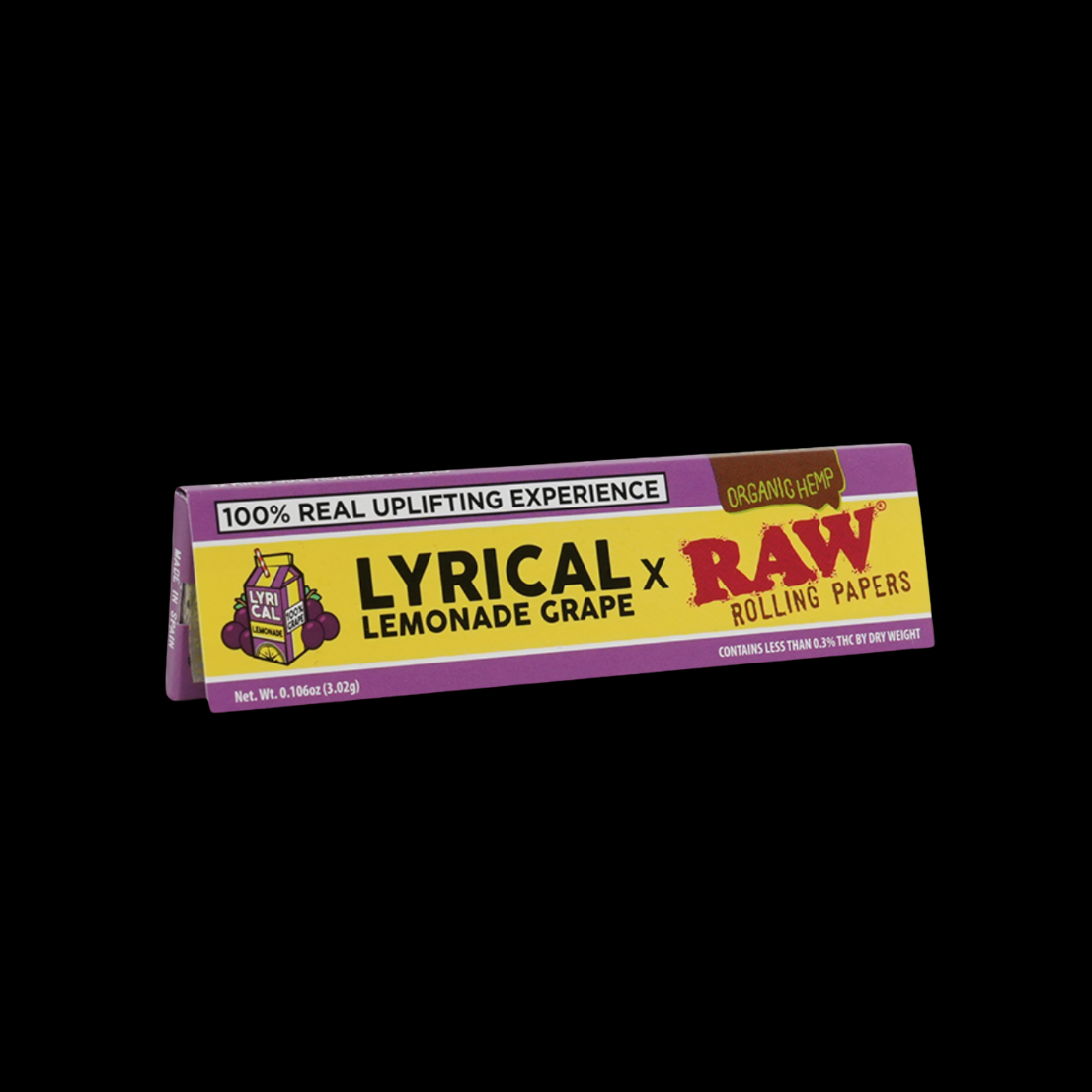 RAW X Lyrical Lemonade King Size Wide Rolling Papers (Pack of 6)
