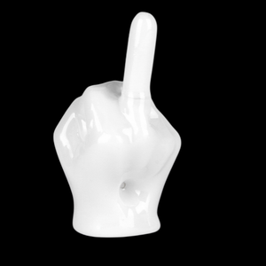 Middle Finger Glass Hand Pipe | 4.25"