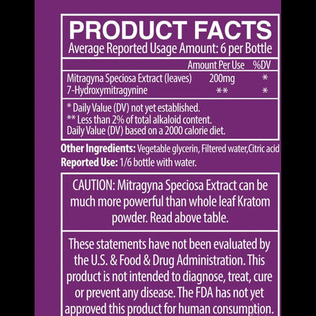 MIT45 SUPER K EXTRA STRONG KRATOM SHOT (1200 MG) 15ML